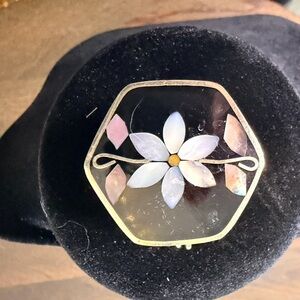 Alpaca Siver and Abelone Inlay Pill Box